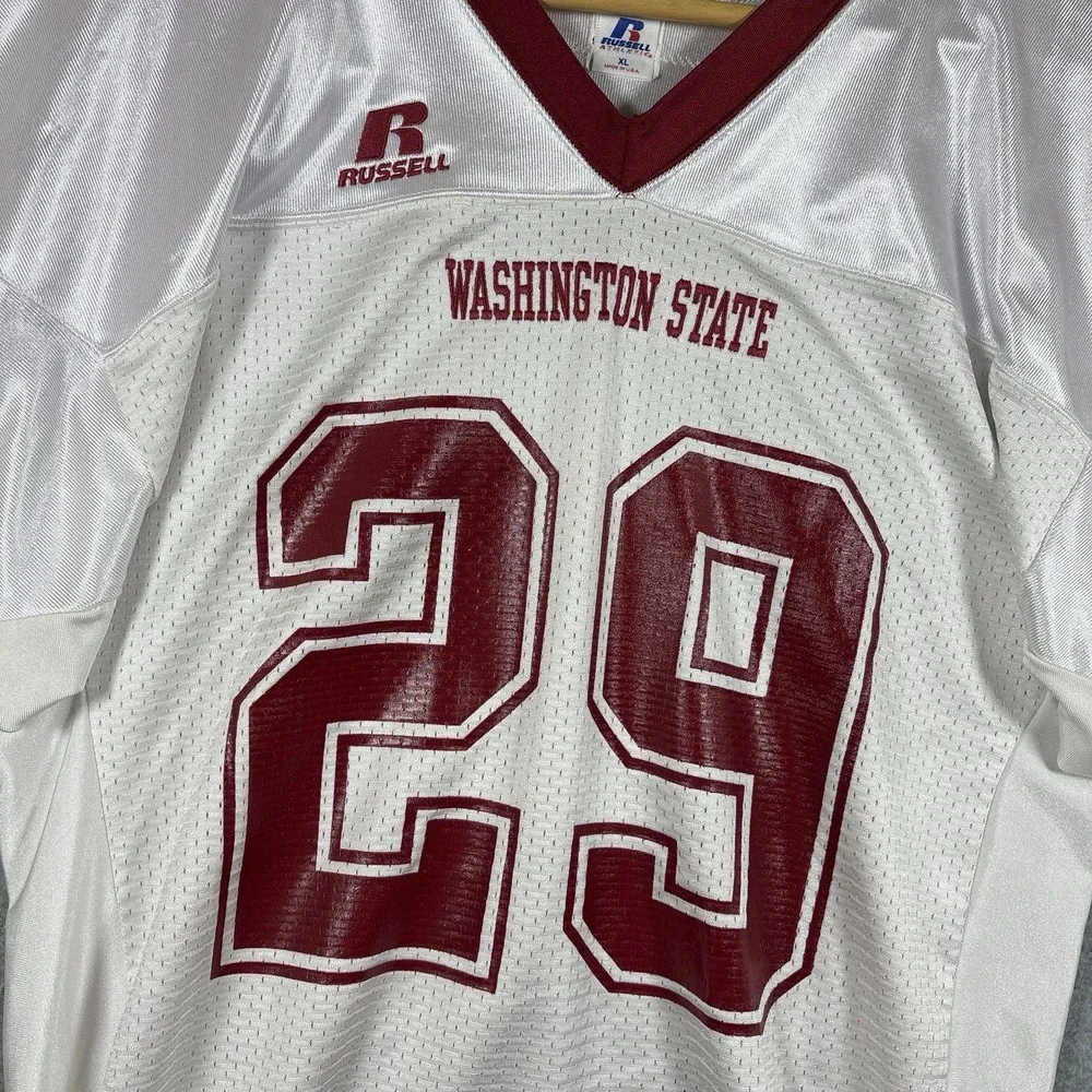 VTG 90s Russell Athletic Washington State Cougars Jersey XL USA Made Maddox 29